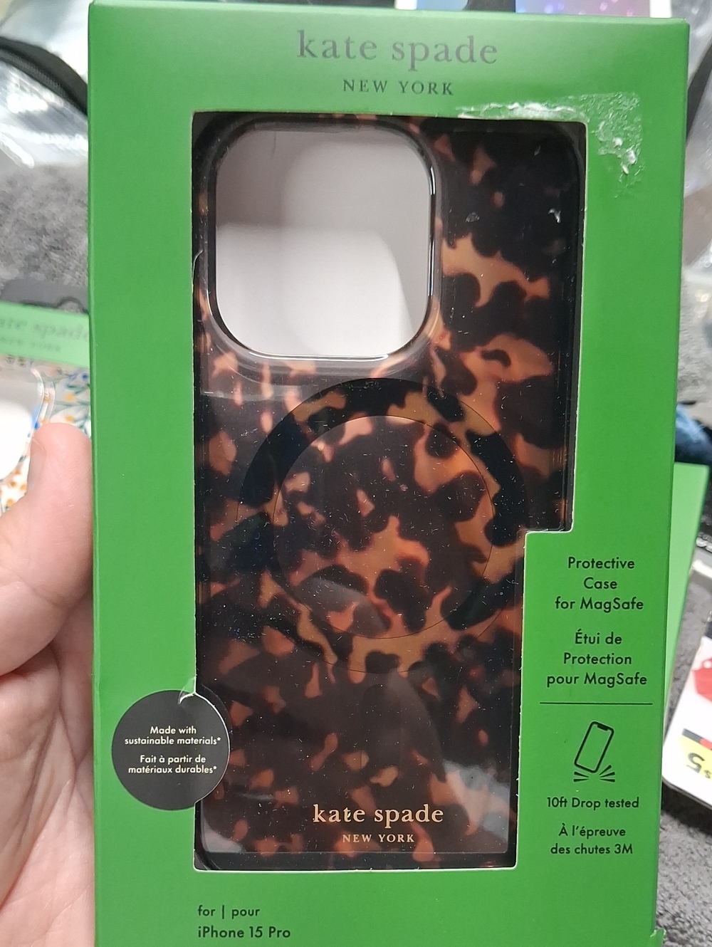 kate spade Tortoiseshell MagSafe iPhone Case - Brown & Black